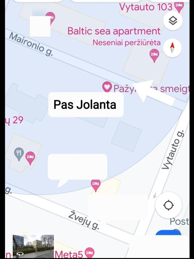 Pas Jolanta Apartman Palanga Kültér fotó